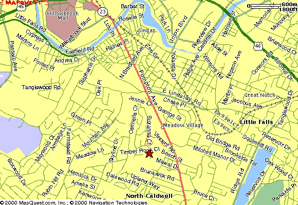 North Caldwell Map